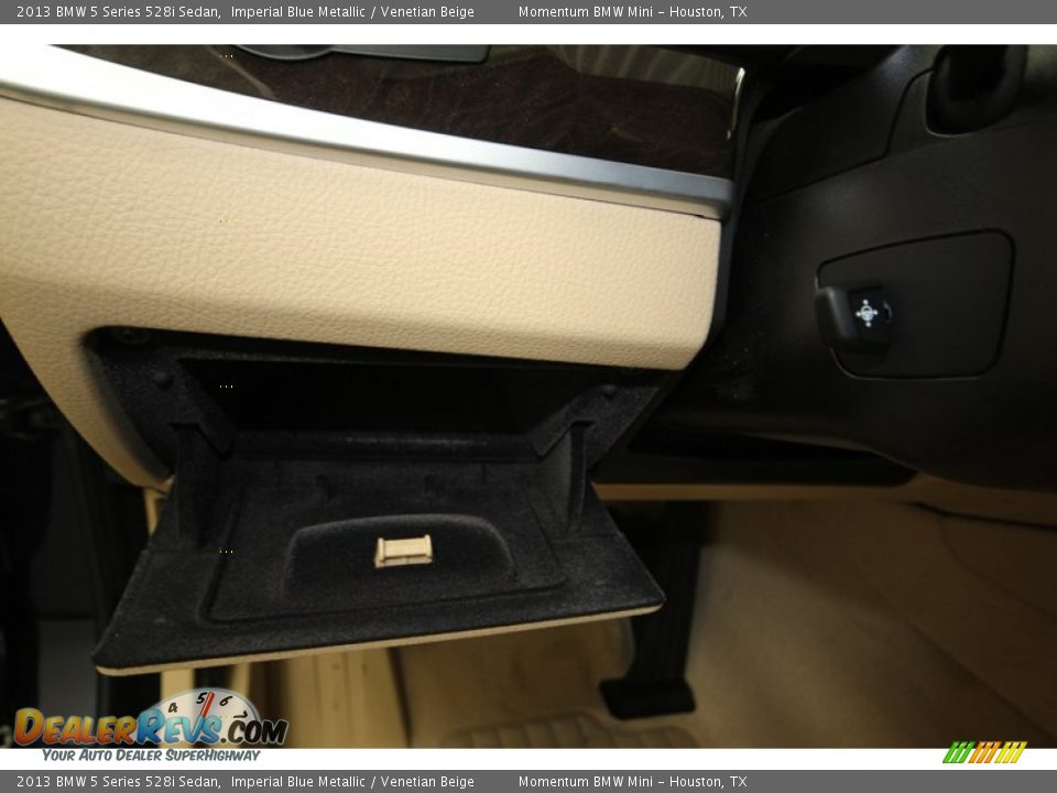 2013 BMW 5 Series 528i Sedan Imperial Blue Metallic / Venetian Beige Photo #28