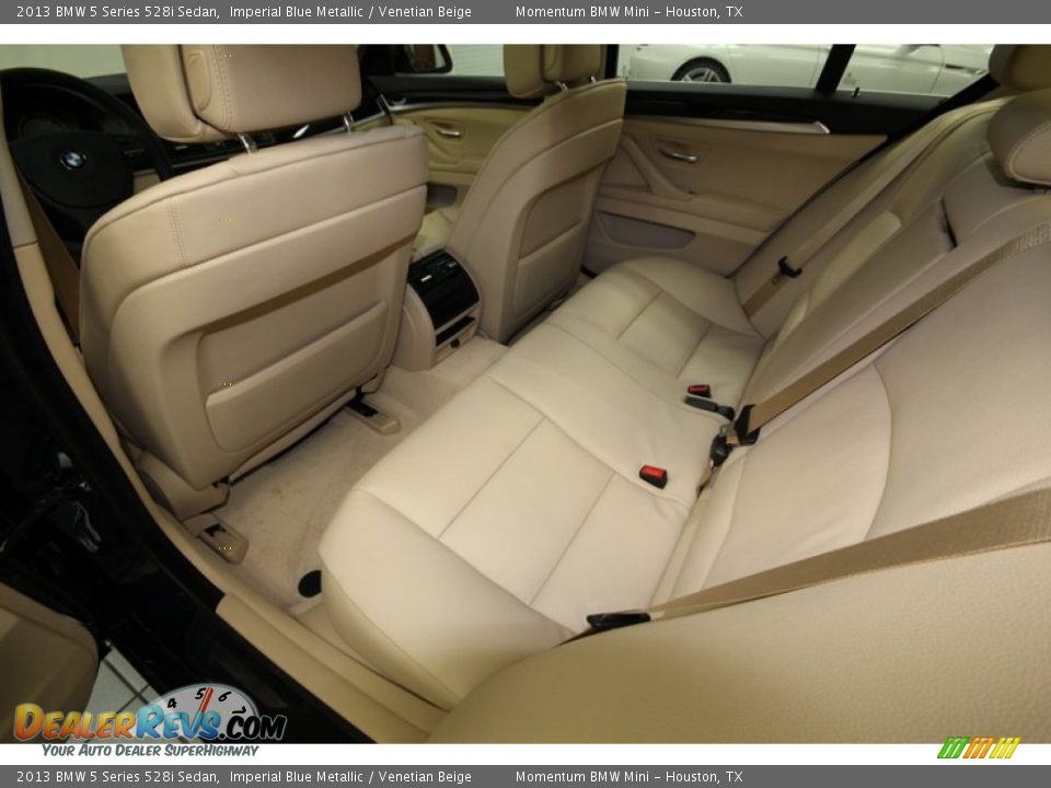 2013 BMW 5 Series 528i Sedan Imperial Blue Metallic / Venetian Beige Photo #29