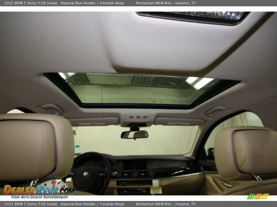 2013 BMW 5 Series 528i Sedan Imperial Blue Metallic / Venetian Beige Photo #32