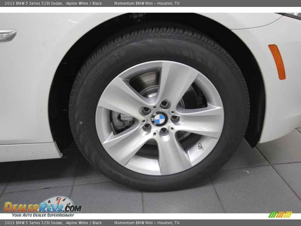 2013 BMW 5 Series 528i Sedan Alpine White / Black Photo #7