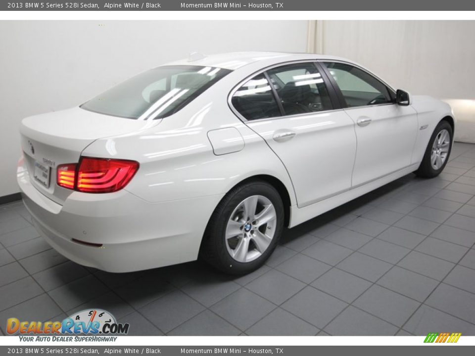 2013 BMW 5 Series 528i Sedan Alpine White / Black Photo #8