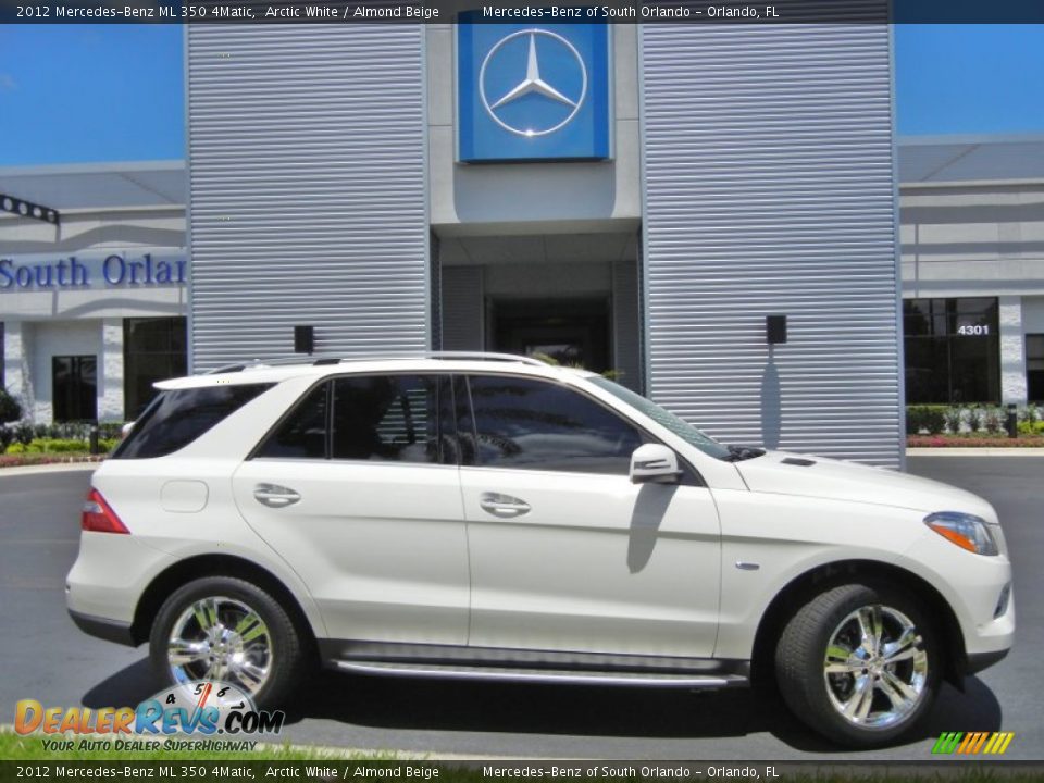 2012 Mercedes-Benz ML 350 4Matic Arctic White / Almond Beige Photo #5