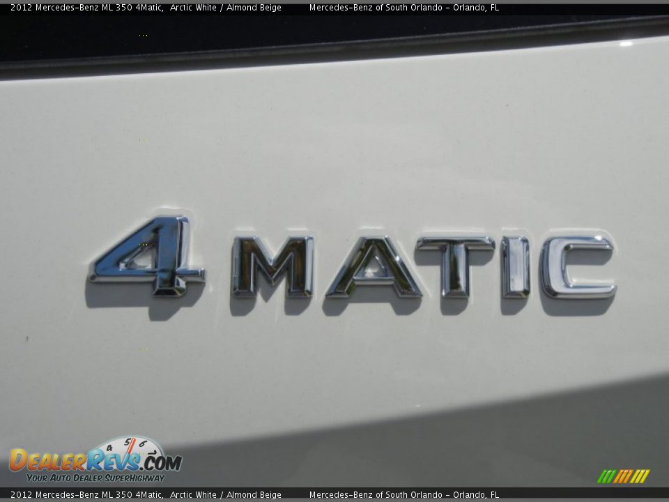 2012 Mercedes-Benz ML 350 4Matic Arctic White / Almond Beige Photo #10