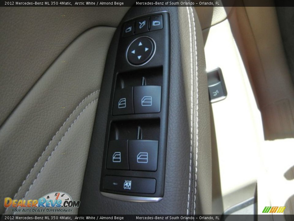 2012 Mercedes-Benz ML 350 4Matic Arctic White / Almond Beige Photo #15