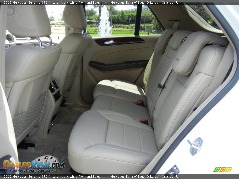 2012 Mercedes-Benz ML 350 4Matic Arctic White / Almond Beige Photo #16
