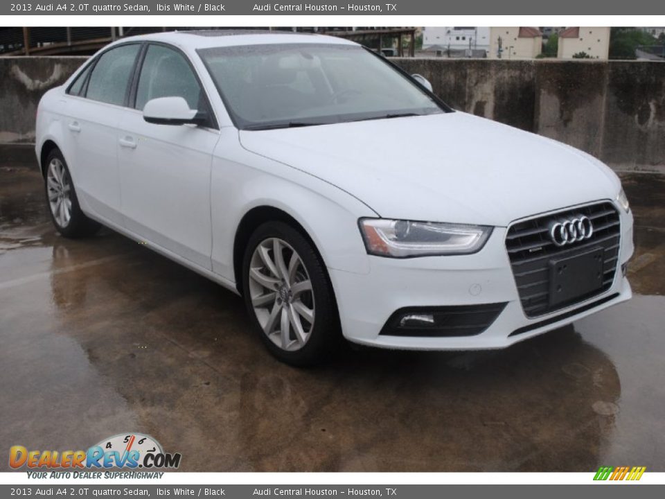 2013 Audi A4 2.0T quattro Sedan Ibis White / Black Photo #1