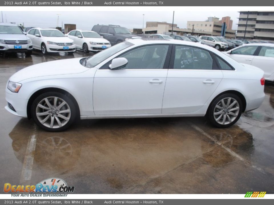 2013 Audi A4 2.0T quattro Sedan Ibis White / Black Photo #4