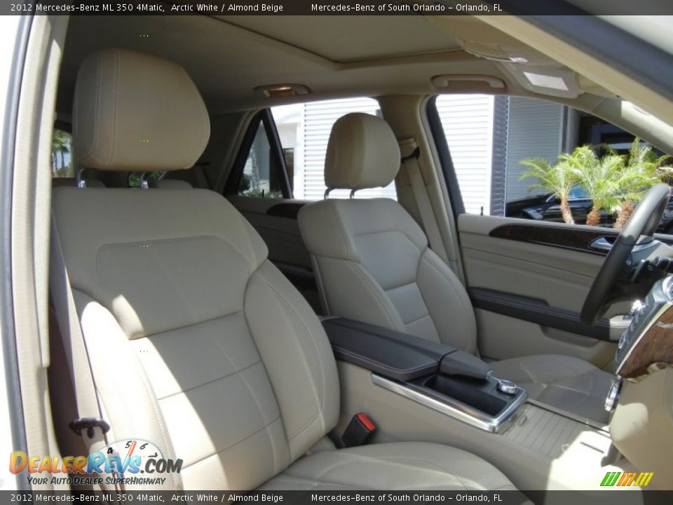 2012 Mercedes-Benz ML 350 4Matic Arctic White / Almond Beige Photo #19