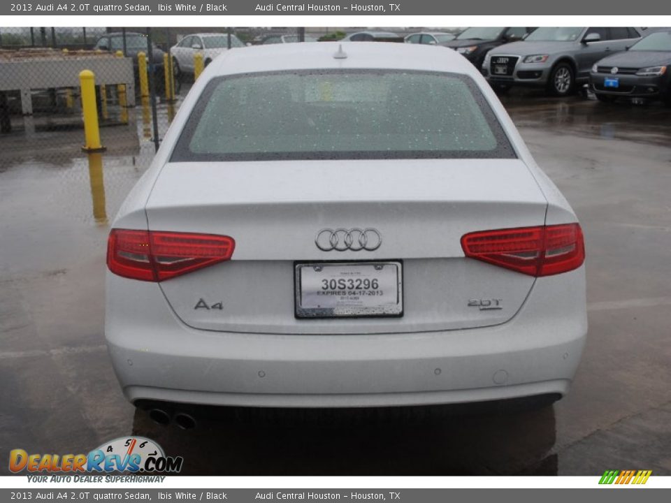 2013 Audi A4 2.0T quattro Sedan Ibis White / Black Photo #6