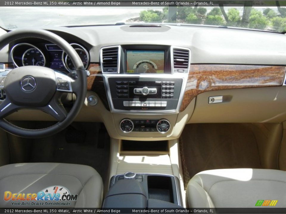 2012 Mercedes-Benz ML 350 4Matic Arctic White / Almond Beige Photo #21