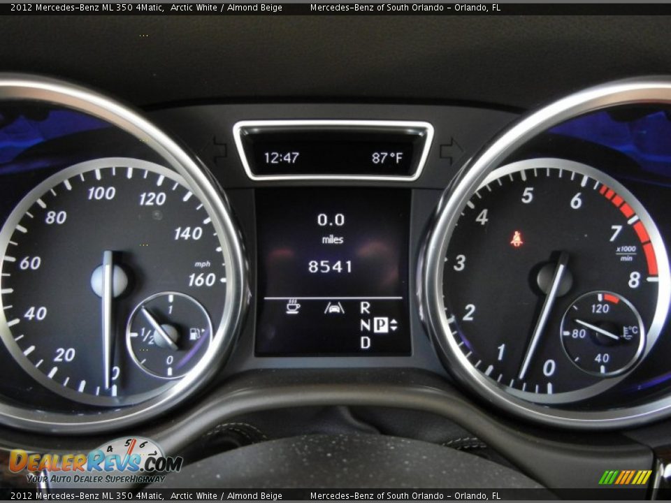 2012 Mercedes-Benz ML 350 4Matic Arctic White / Almond Beige Photo #23