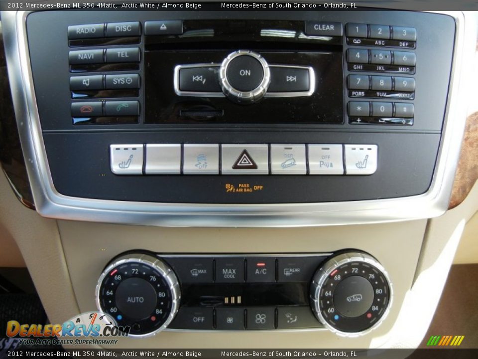 2012 Mercedes-Benz ML 350 4Matic Arctic White / Almond Beige Photo #26