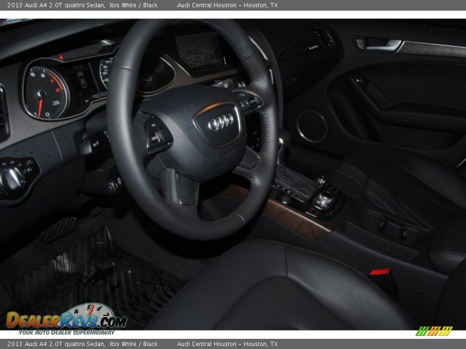 2013 Audi A4 2.0T quattro Sedan Ibis White / Black Photo #13