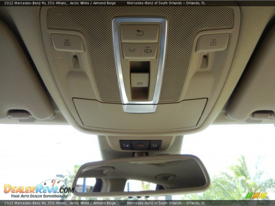 2012 Mercedes-Benz ML 350 4Matic Arctic White / Almond Beige Photo #29