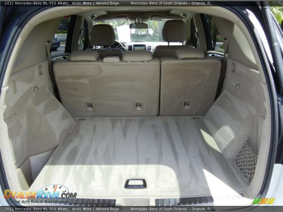 2012 Mercedes-Benz ML 350 4Matic Arctic White / Almond Beige Photo #31
