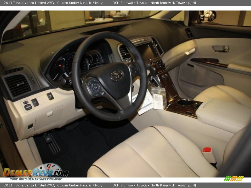 2013 Toyota Venza Limited AWD Golden Umber Metallic / Ivory Photo #7