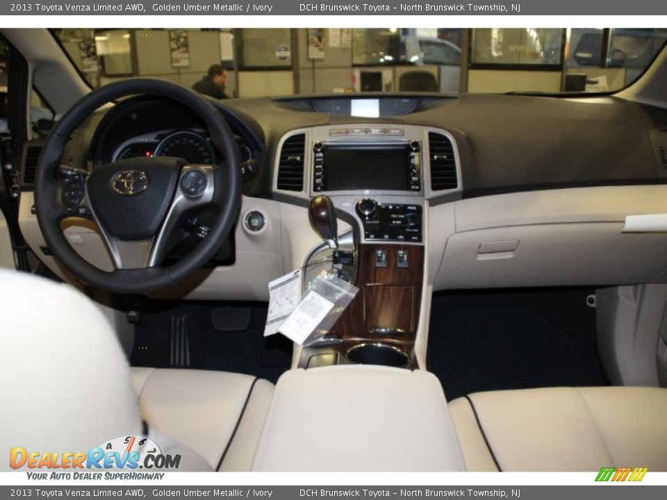 2013 Toyota Venza Limited AWD Golden Umber Metallic / Ivory Photo #9