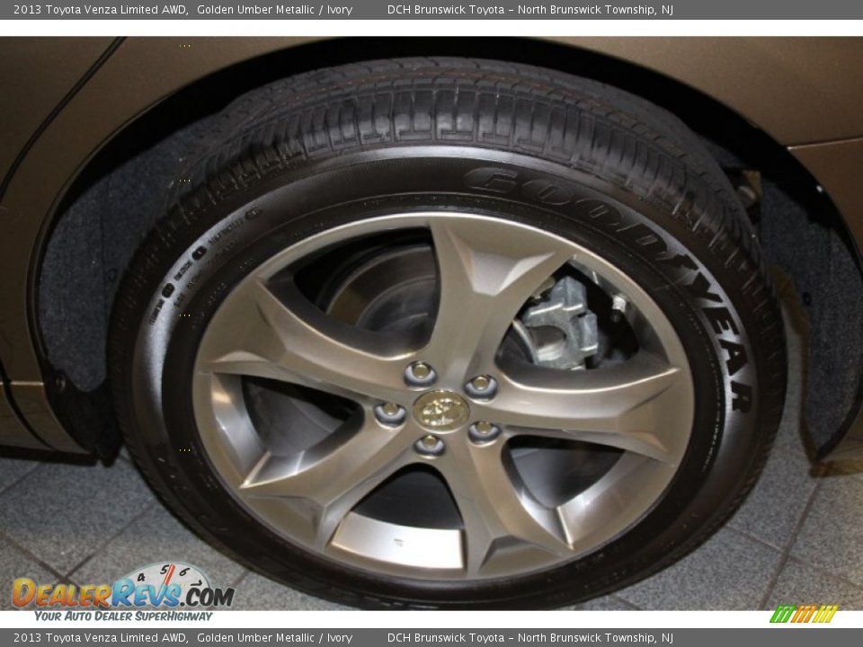 2013 Toyota Venza Limited AWD Golden Umber Metallic / Ivory Photo #10