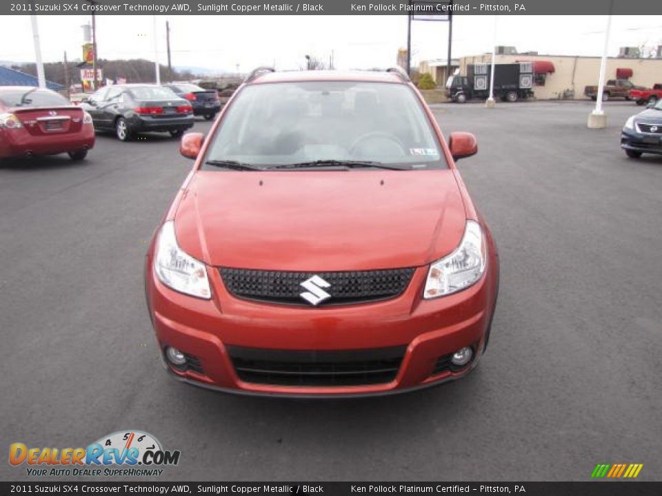 2011 Suzuki SX4 Crossover Technology AWD Sunlight Copper Metallic / Black Photo #2