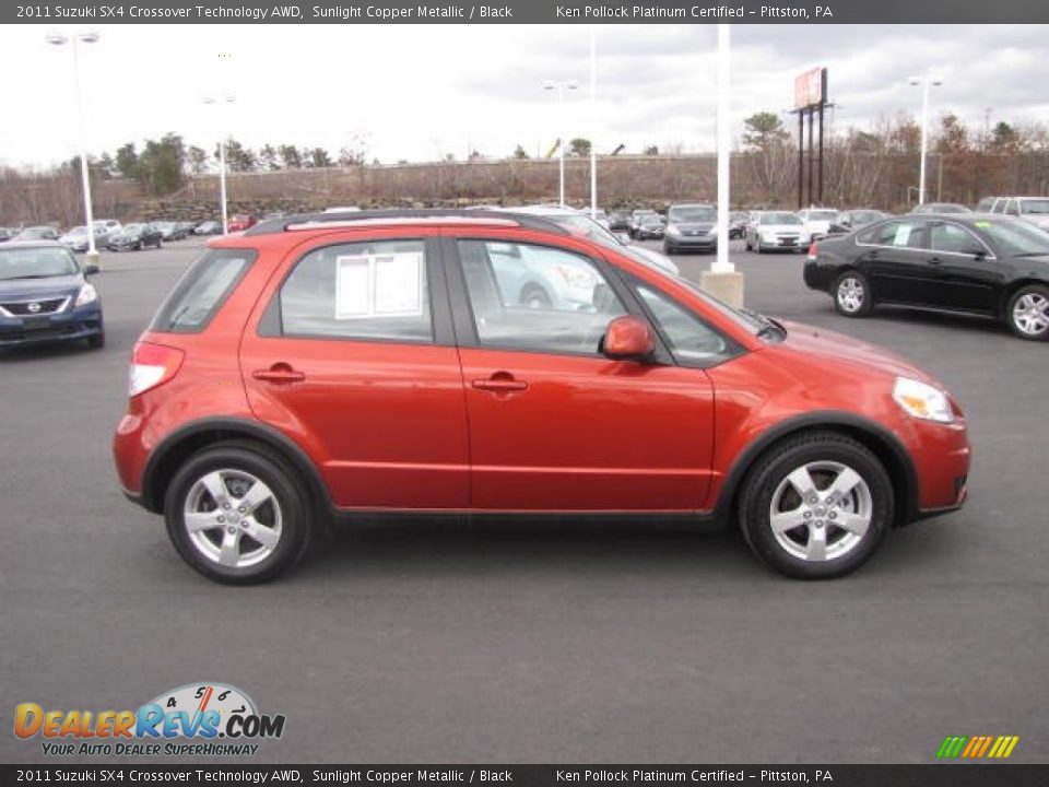 Sunlight Copper Metallic 2011 Suzuki SX4 Crossover Technology AWD Photo #4