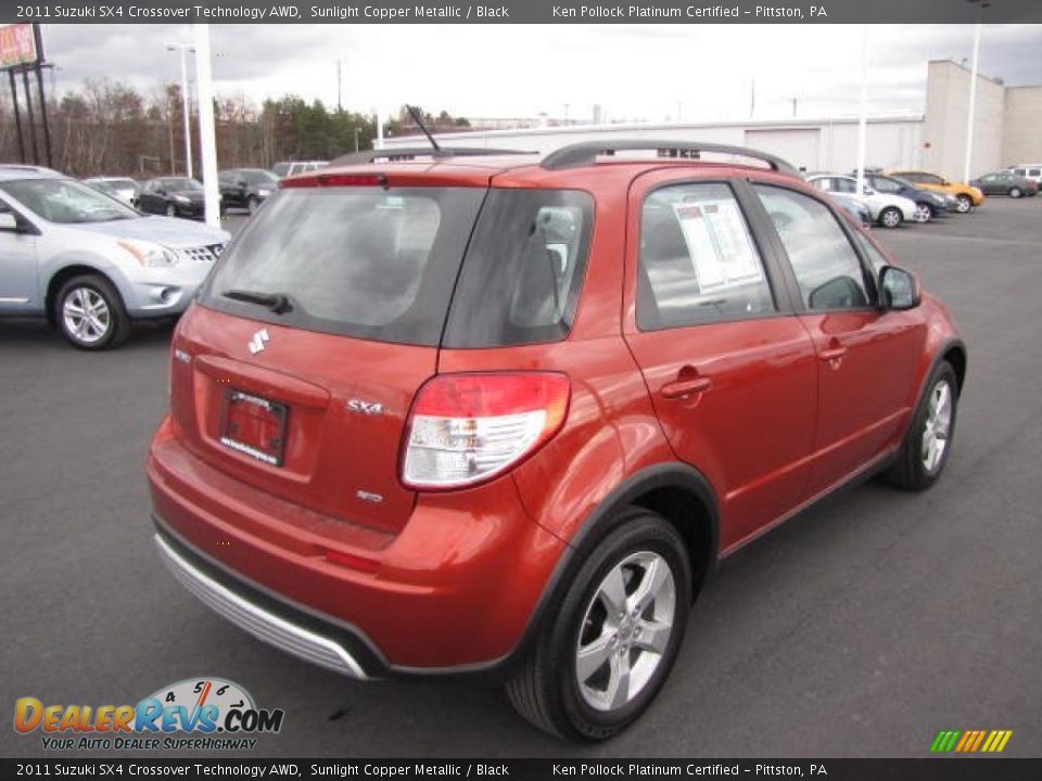 2011 Suzuki SX4 Crossover Technology AWD Sunlight Copper Metallic / Black Photo #5