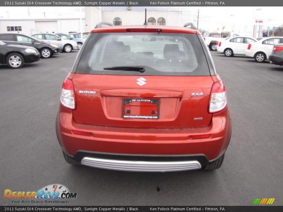 2011 Suzuki SX4 Crossover Technology AWD Sunlight Copper Metallic / Black Photo #6