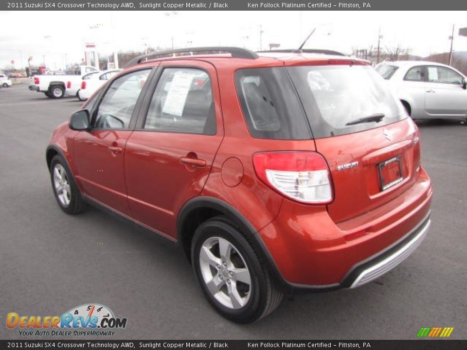 2011 Suzuki SX4 Crossover Technology AWD Sunlight Copper Metallic / Black Photo #7