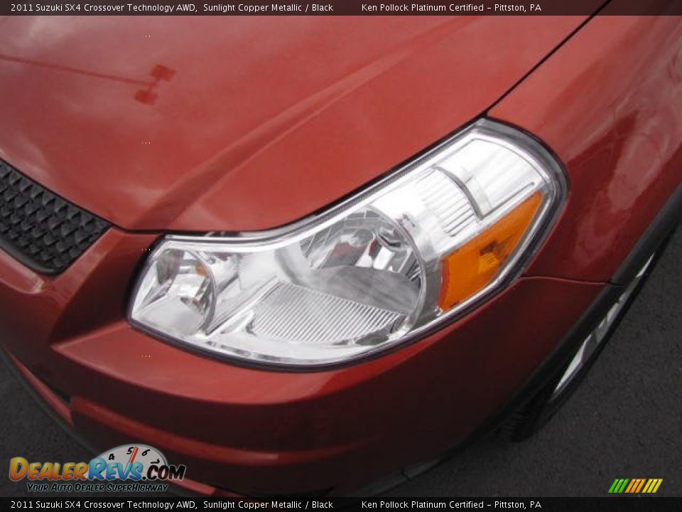 2011 Suzuki SX4 Crossover Technology AWD Sunlight Copper Metallic / Black Photo #9