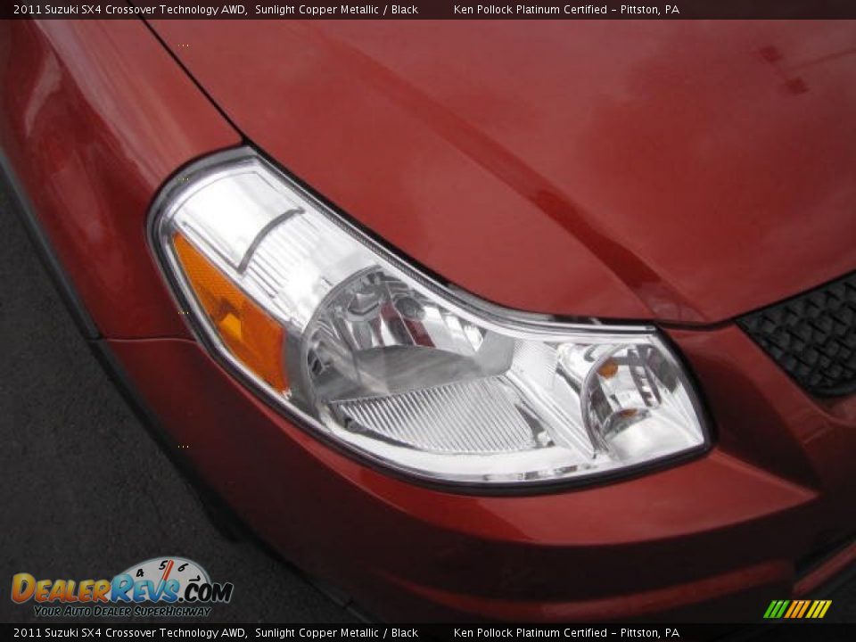 2011 Suzuki SX4 Crossover Technology AWD Sunlight Copper Metallic / Black Photo #10