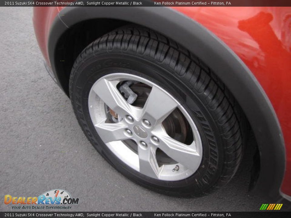 2011 Suzuki SX4 Crossover Technology AWD Sunlight Copper Metallic / Black Photo #13