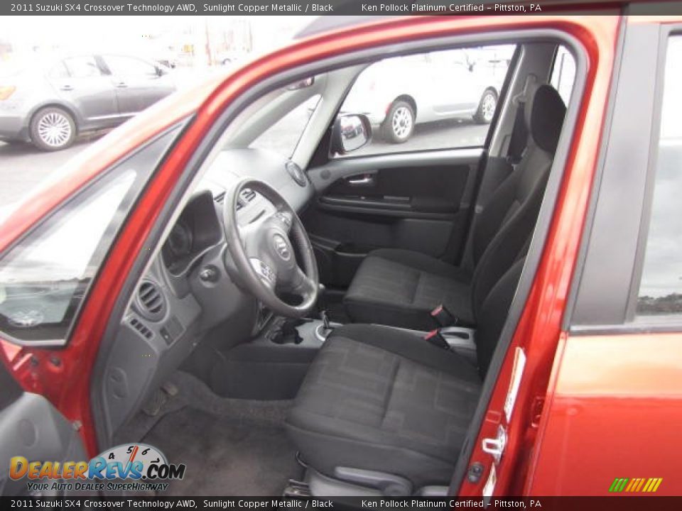Black Interior - 2011 Suzuki SX4 Crossover Technology AWD Photo #17