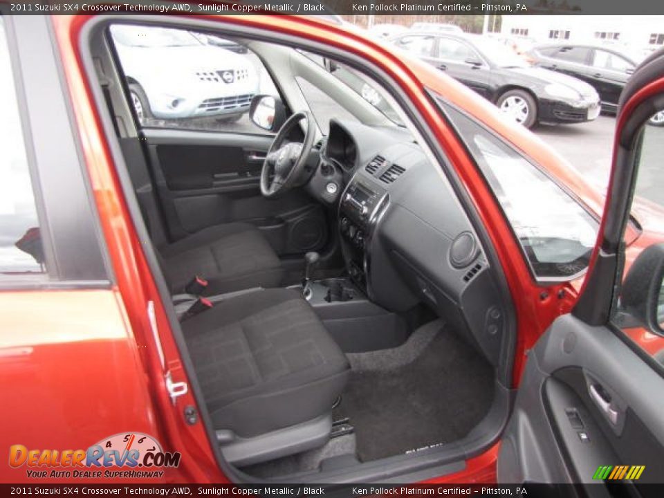2011 Suzuki SX4 Crossover Technology AWD Sunlight Copper Metallic / Black Photo #19