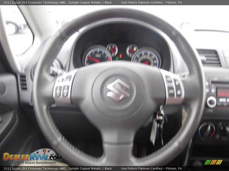 2011 Suzuki SX4 Crossover Technology AWD Sunlight Copper Metallic / Black Photo #29
