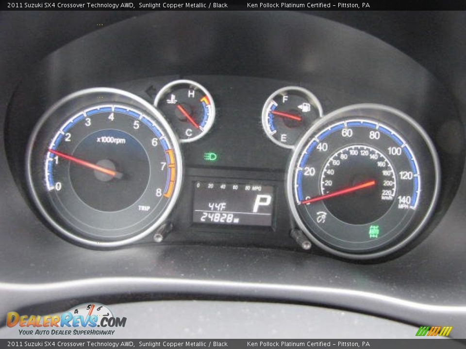 2011 Suzuki SX4 Crossover Technology AWD Gauges Photo #32