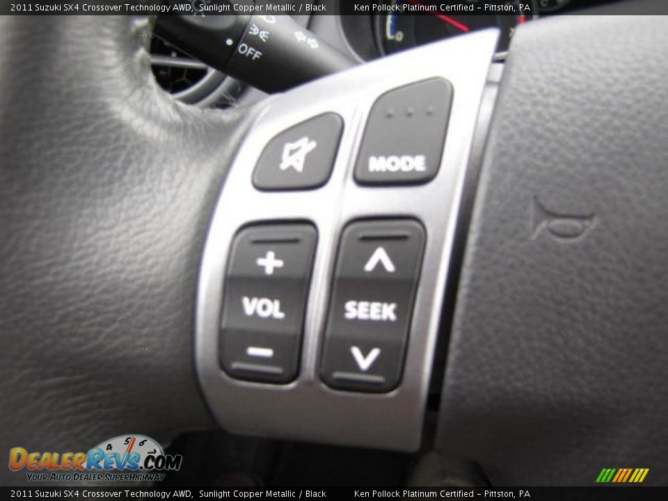 2011 Suzuki SX4 Crossover Technology AWD Sunlight Copper Metallic / Black Photo #34