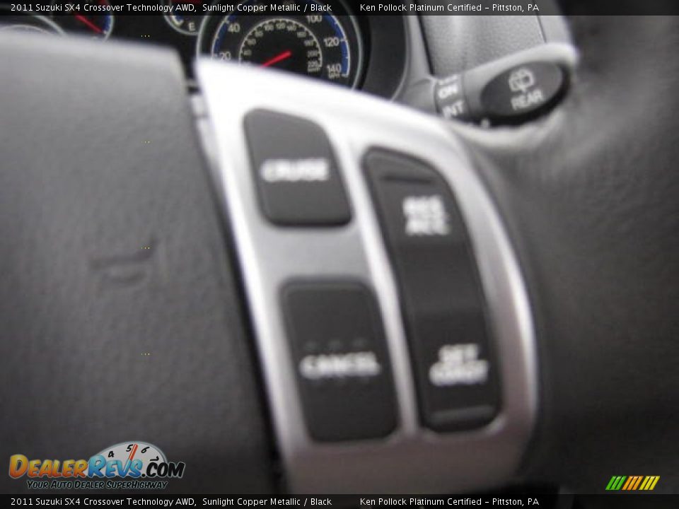 2011 Suzuki SX4 Crossover Technology AWD Sunlight Copper Metallic / Black Photo #35