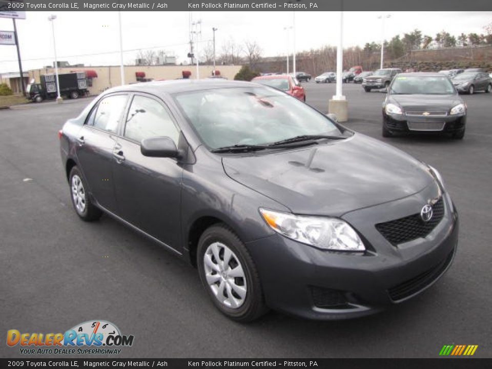2009 Toyota Corolla LE Magnetic Gray Metallic / Ash Photo #3