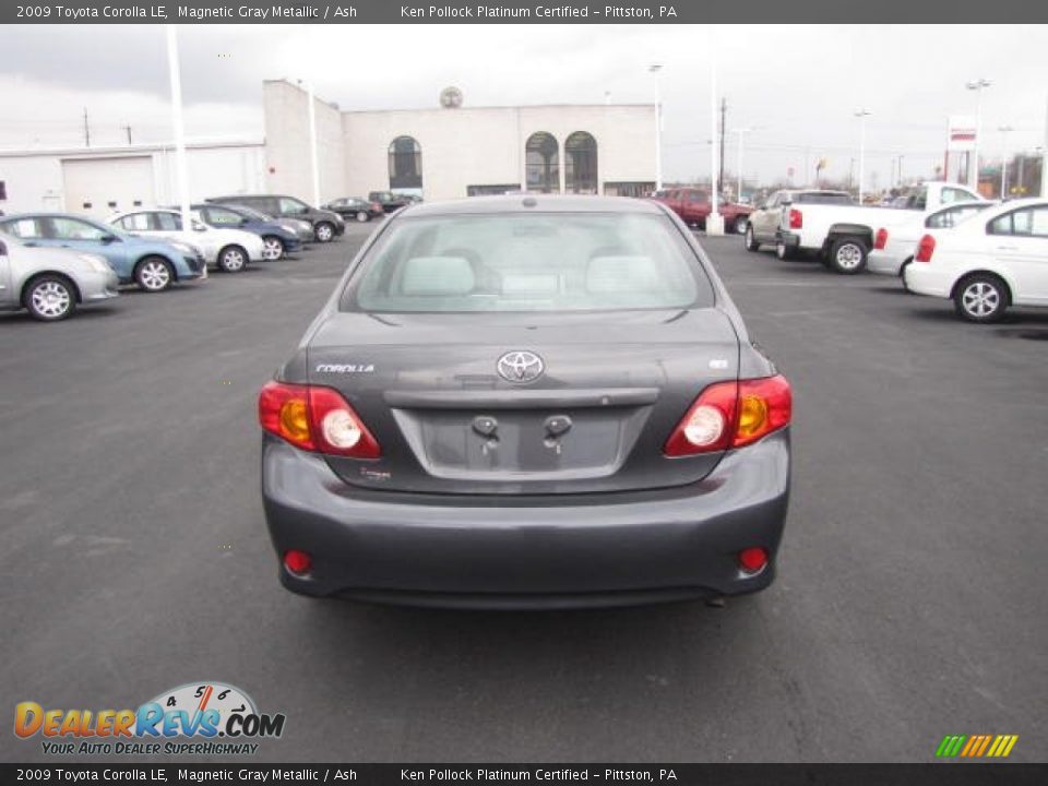 2009 Toyota Corolla LE Magnetic Gray Metallic / Ash Photo #6
