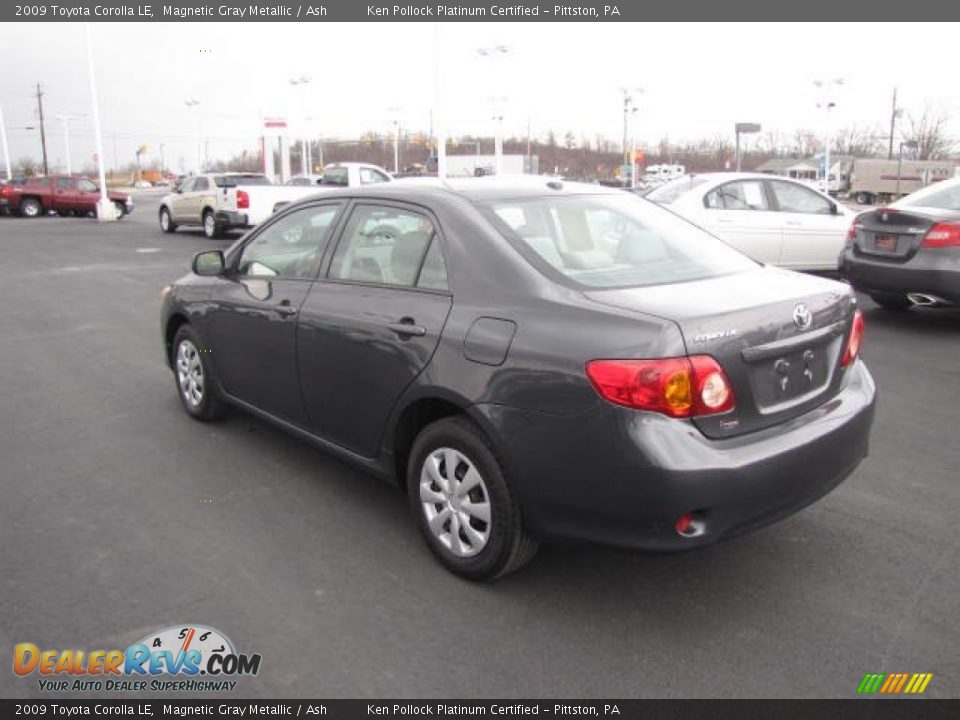 2009 Toyota Corolla LE Magnetic Gray Metallic / Ash Photo #7