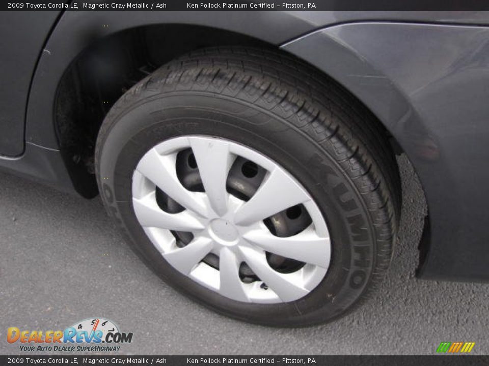 2009 Toyota Corolla LE Magnetic Gray Metallic / Ash Photo #16