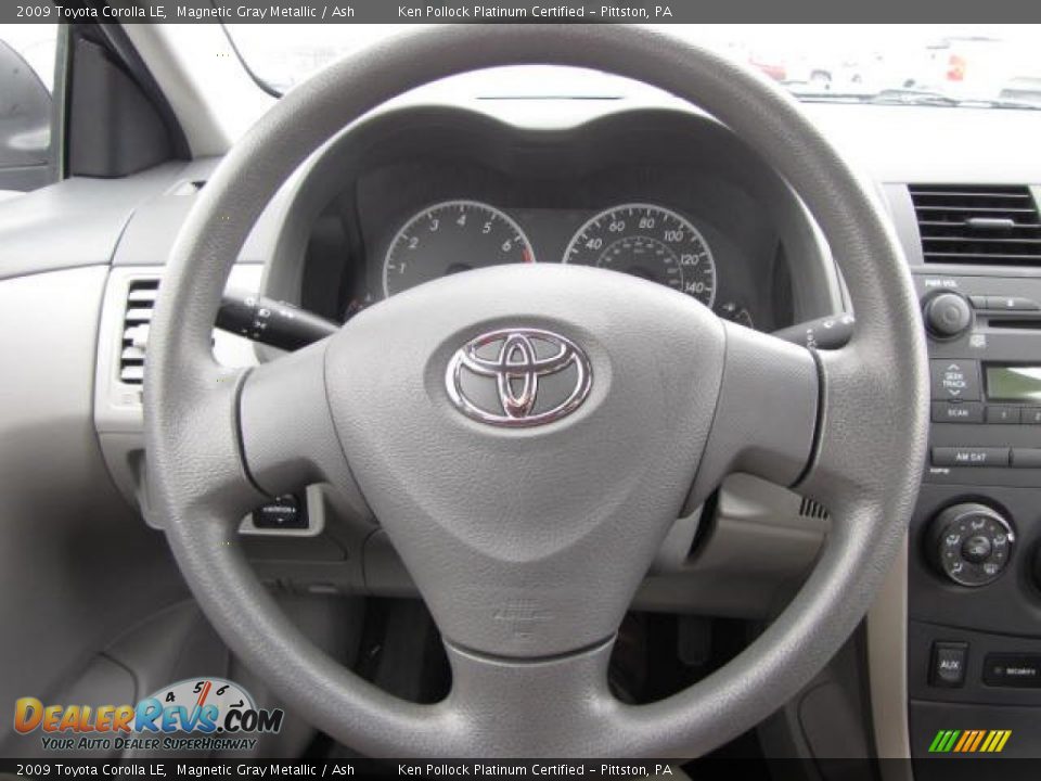 2009 Toyota Corolla LE Magnetic Gray Metallic / Ash Photo #29