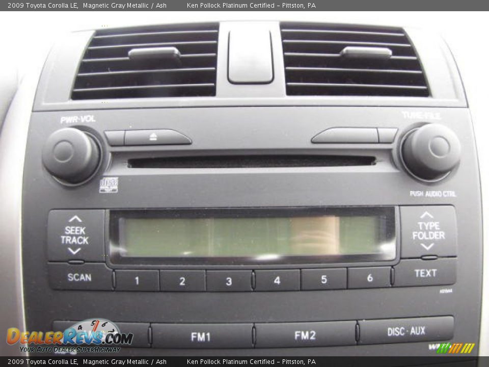 2009 Toyota Corolla LE Magnetic Gray Metallic / Ash Photo #30