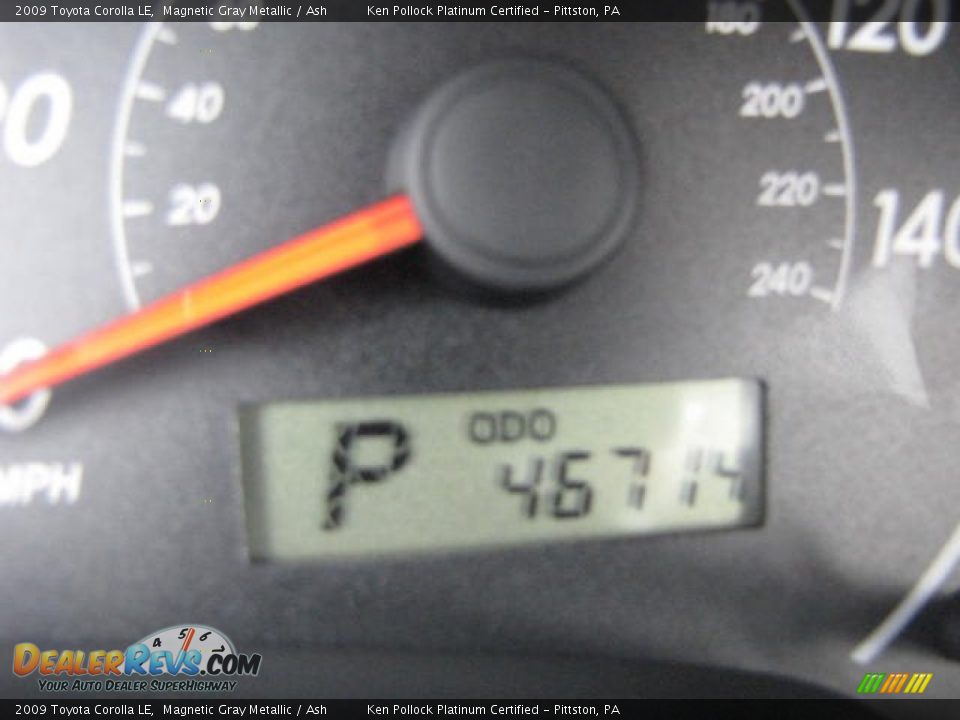 2009 Toyota Corolla LE Magnetic Gray Metallic / Ash Photo #33