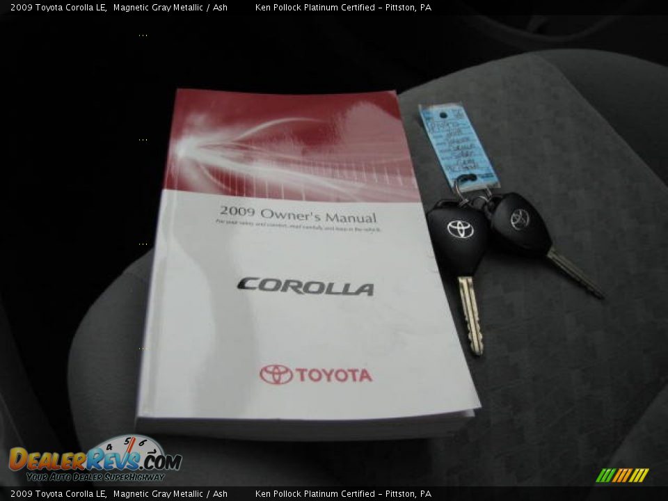 2009 Toyota Corolla LE Magnetic Gray Metallic / Ash Photo #35
