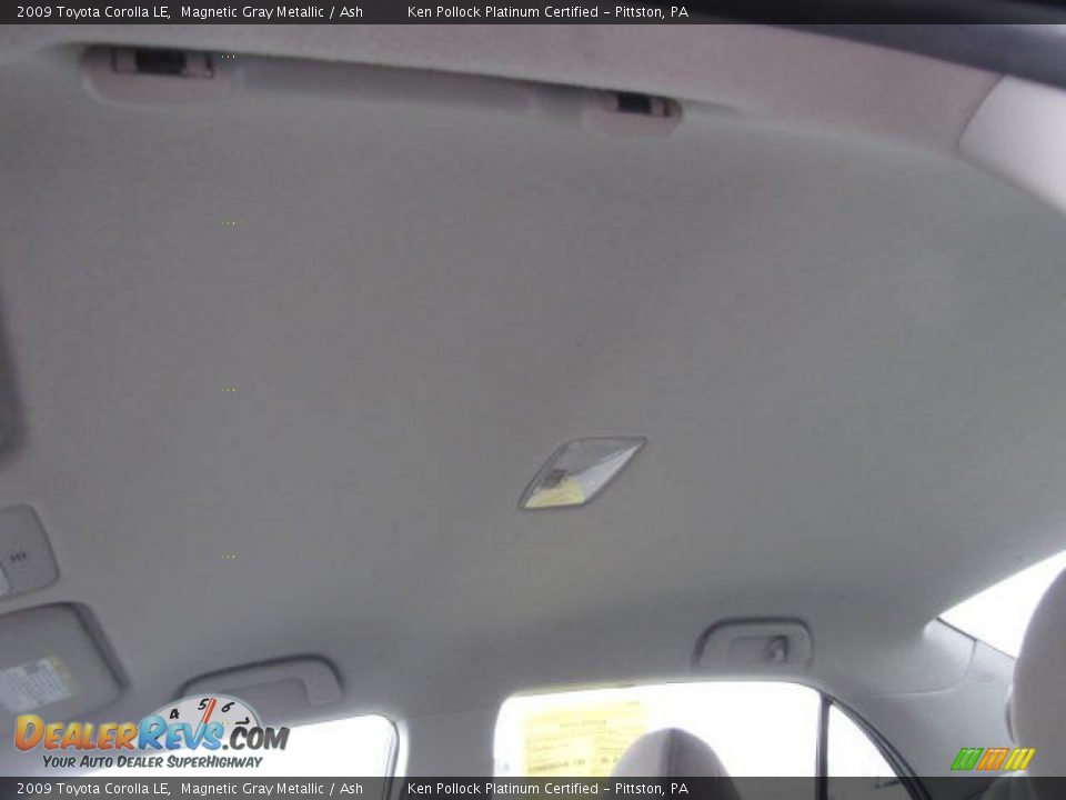 2009 Toyota Corolla LE Magnetic Gray Metallic / Ash Photo #36