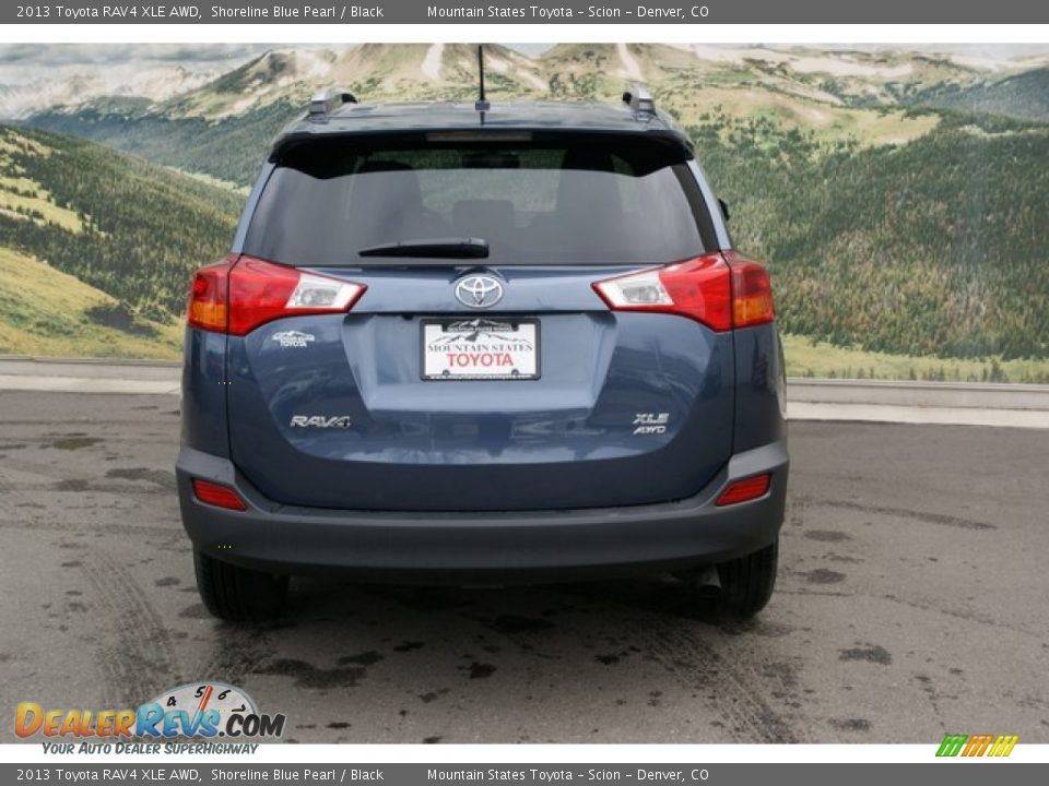 2013 Toyota RAV4 XLE AWD Shoreline Blue Pearl / Black Photo #4