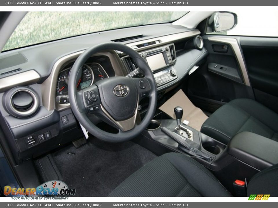 2013 Toyota RAV4 XLE AWD Shoreline Blue Pearl / Black Photo #5