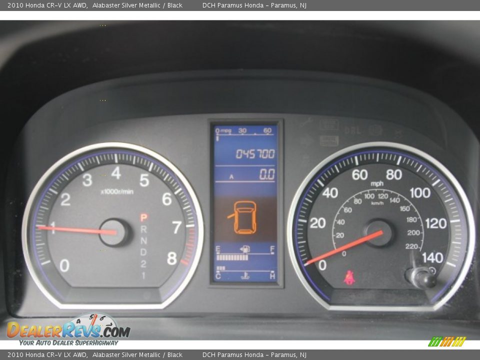 2010 Honda CR-V LX AWD Alabaster Silver Metallic / Black Photo #16