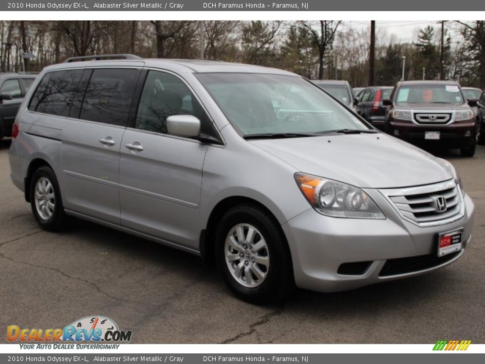 2010 Honda Odyssey EX-L Alabaster Silver Metallic / Gray Photo #3