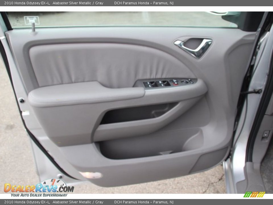 2010 Honda Odyssey EX-L Alabaster Silver Metallic / Gray Photo #9